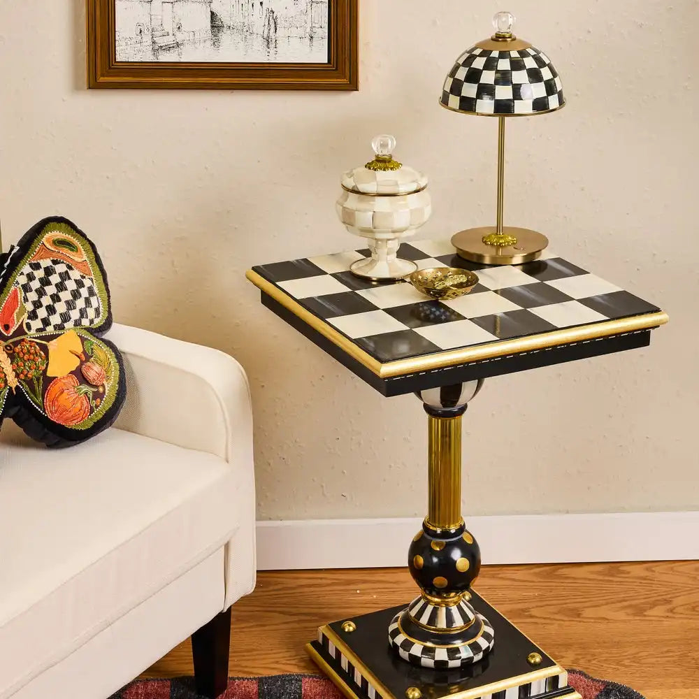Courtly Brass & Ceramic Accent Table Secondary image
