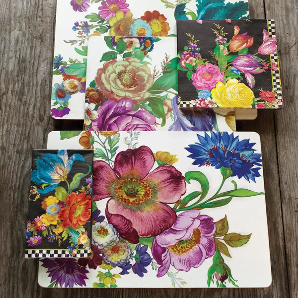 Mocha Check Cork Back Placemats, Set of 4