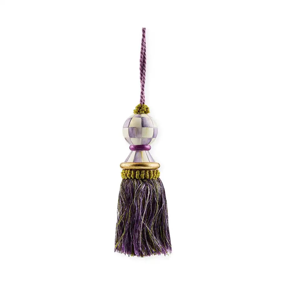 Mocha Check Tassel