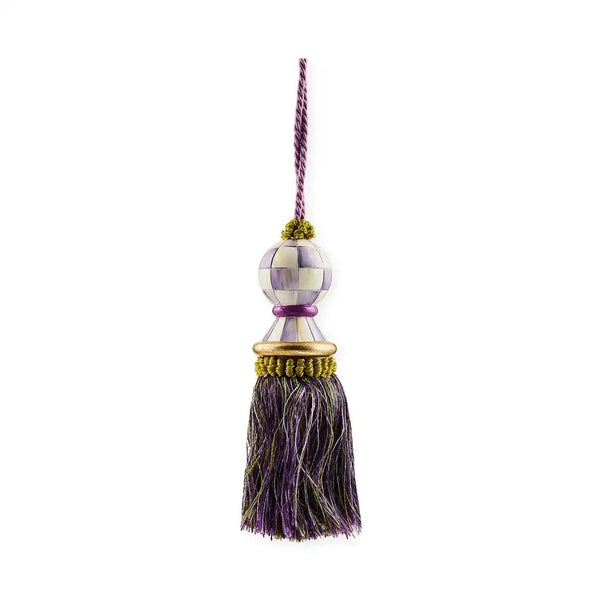 Mocha Check Tassel