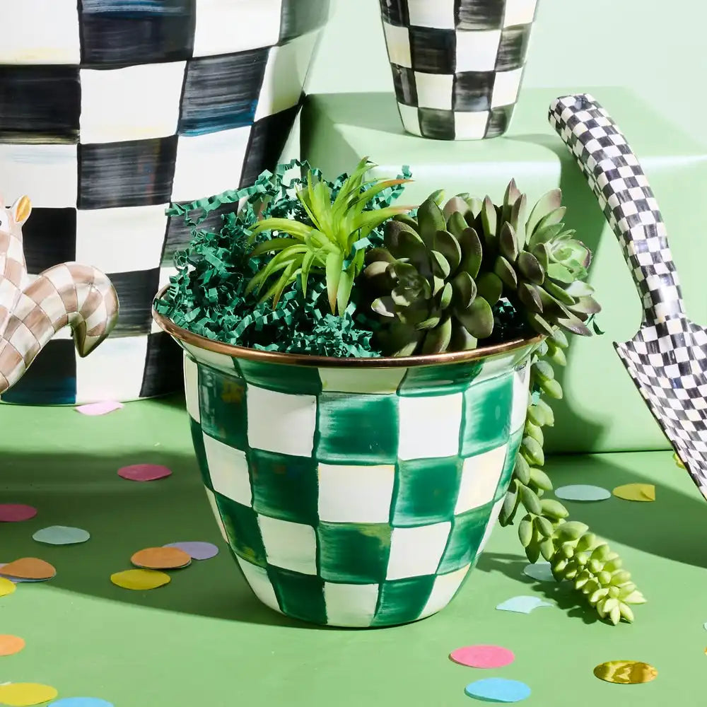Courtly Check Large Flower Pot