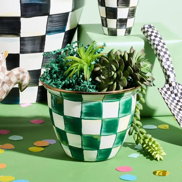 Courtly Check Large Flower Pot