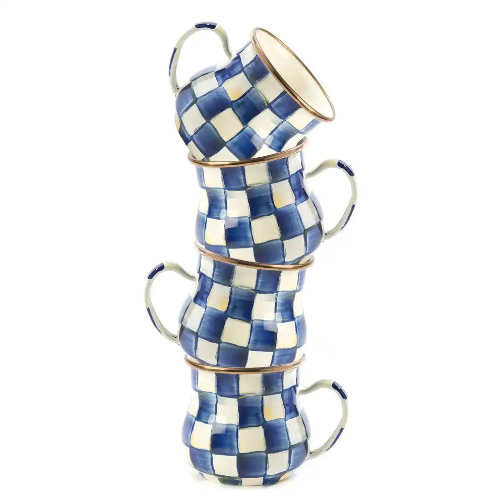 Mocha Check Mug