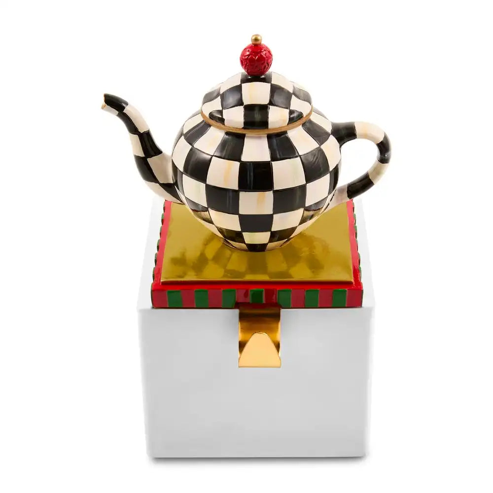 Courtly Check Teapot Stocking Holder