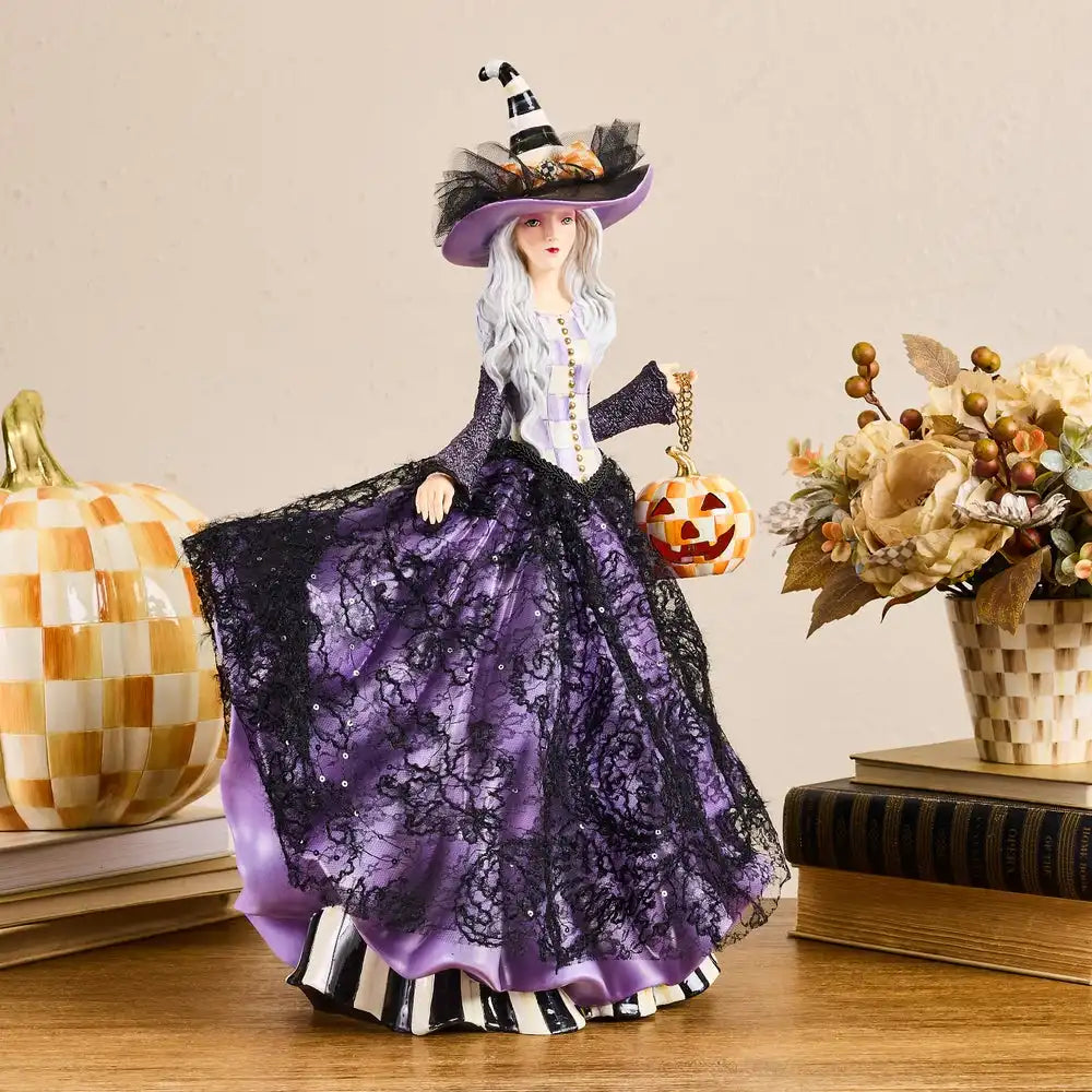 The Pumpkin Belle Witch Illuminated Figurine Secondary image