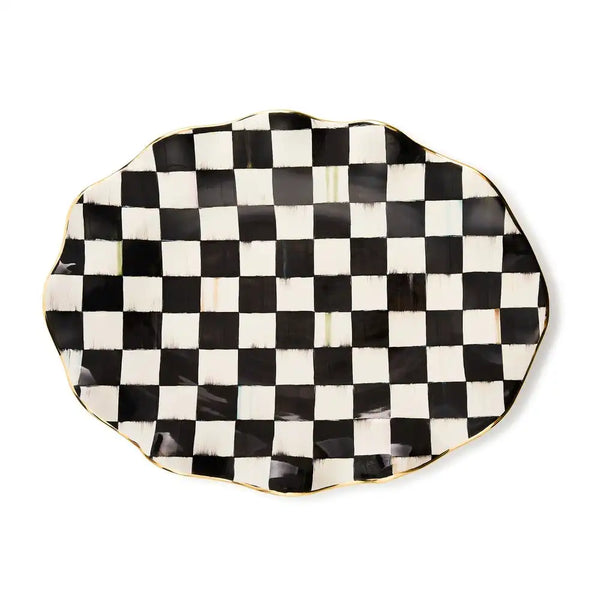 Courtly Check Ceramic Large Serving Platter