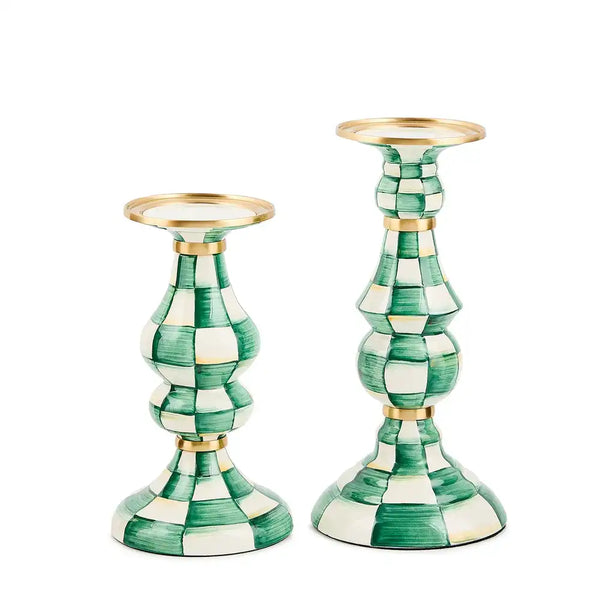 Rosy Check Medium Pillar Candlestick