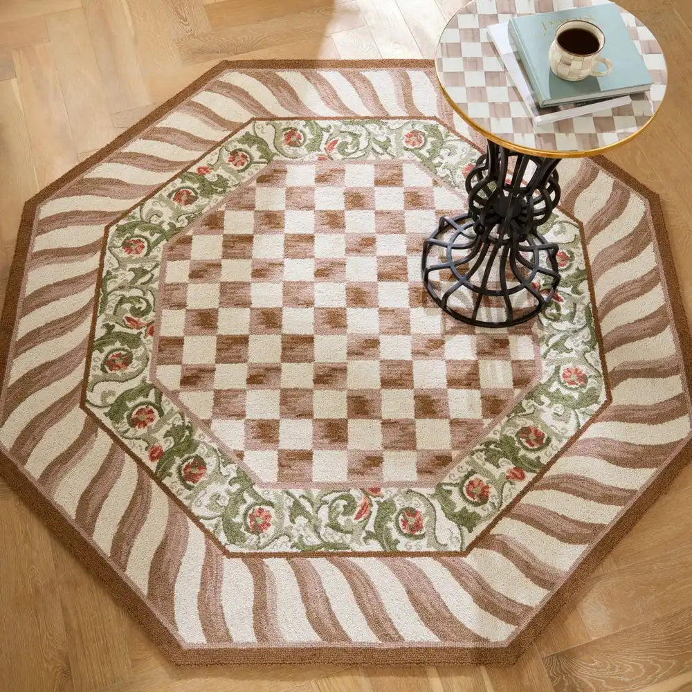 Mocha Check 8' x 10' Rug