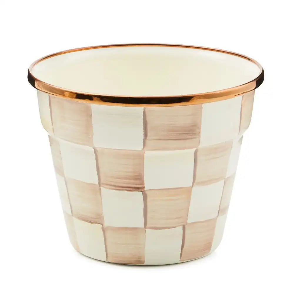 Emerald Check Small Garden Pot