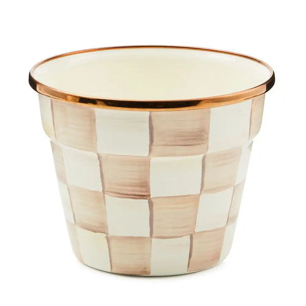 Emerald Check Small Garden Pot