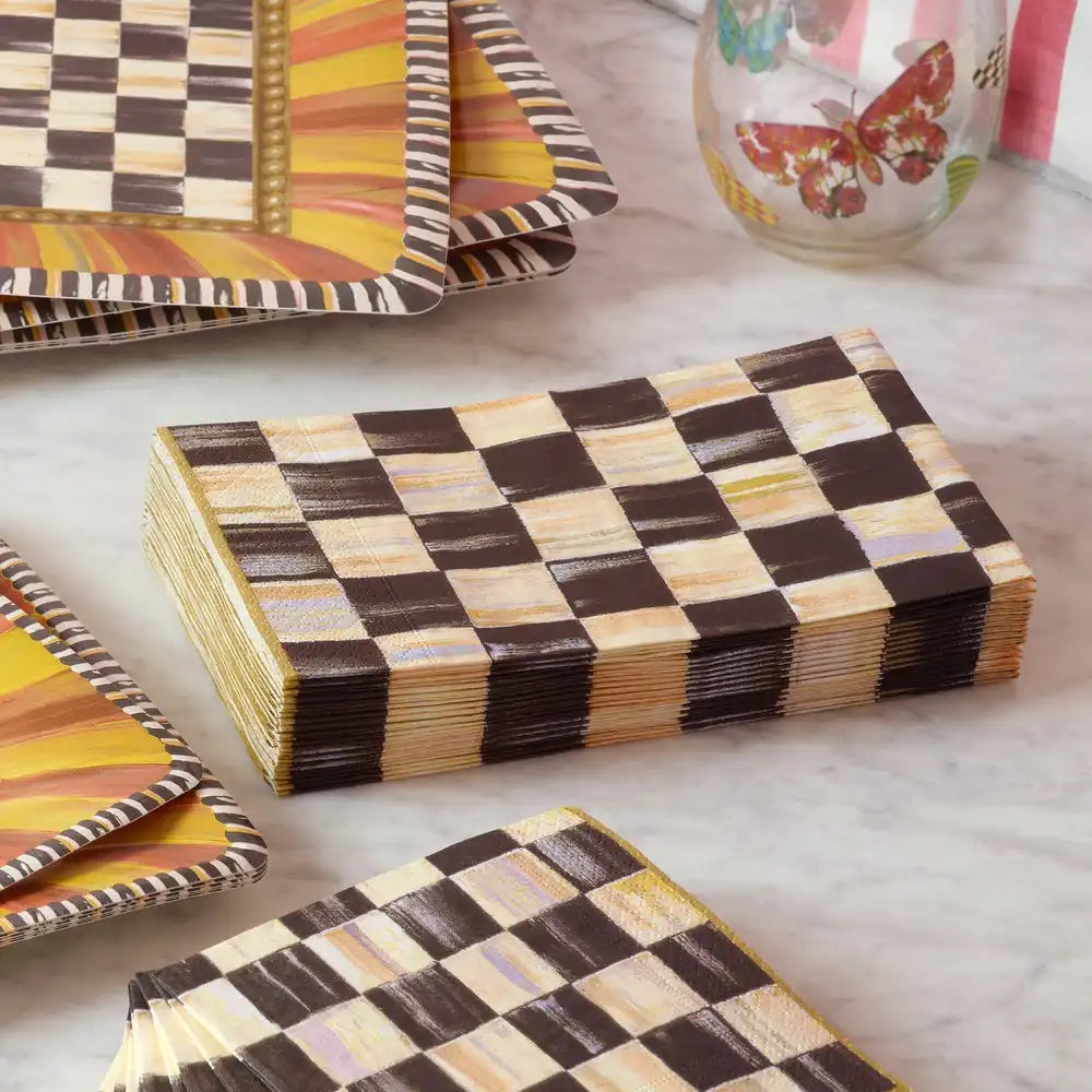 Courtly Check Guest Paper Napkins