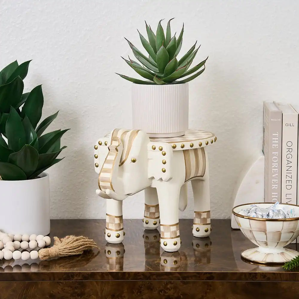Mocha Elephant Pedestal Secondary image
