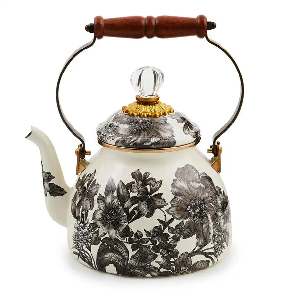 Rosy English Garden 2 Quart Tea Kettle