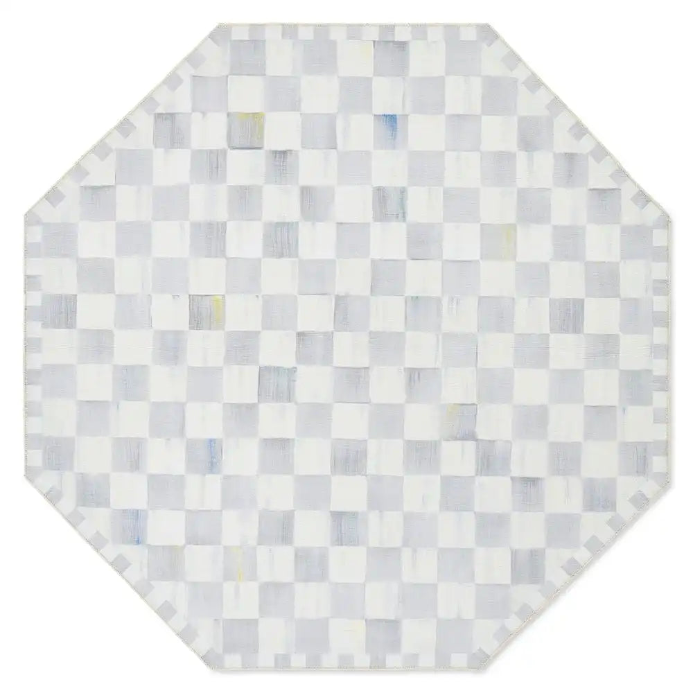 Sterling Checkered 6' Octagon Washable Rug Main image