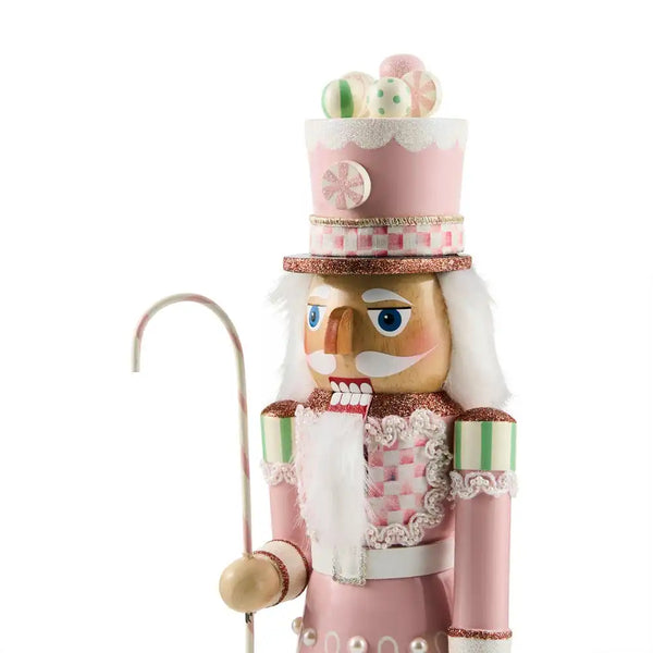 Rosy Peppermint Wood Nutcracker