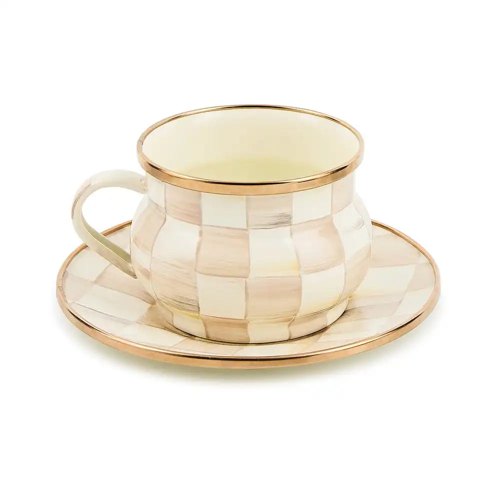 Sterling Check Saucer