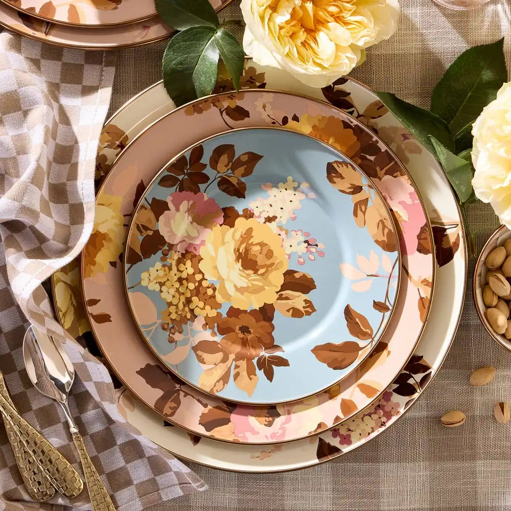 Wild Rose White Dinner Plate