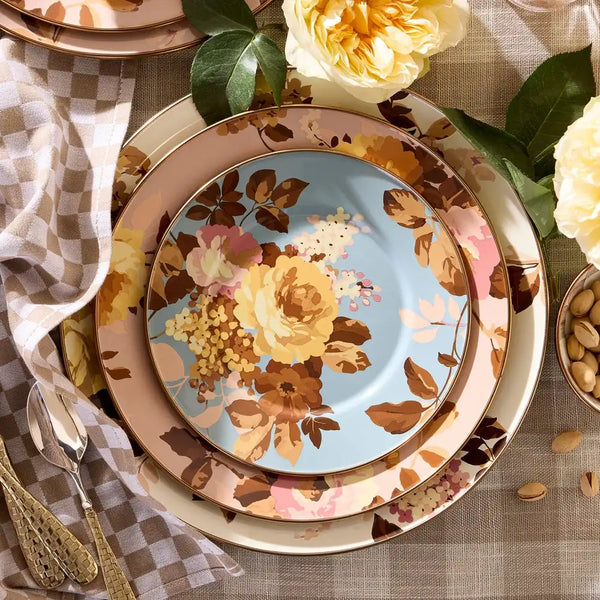 Wild Rose White Dinner Plate