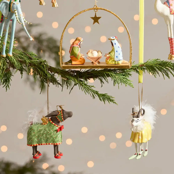 Patience Brewster Nativity David Donkey Ornament