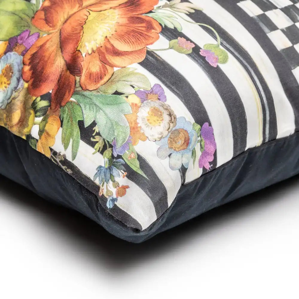 Courtly Flower Market Pillow