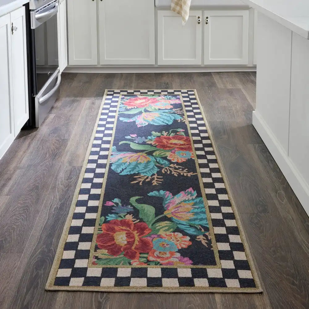 Flower Market 8' x 10' Washable Rug