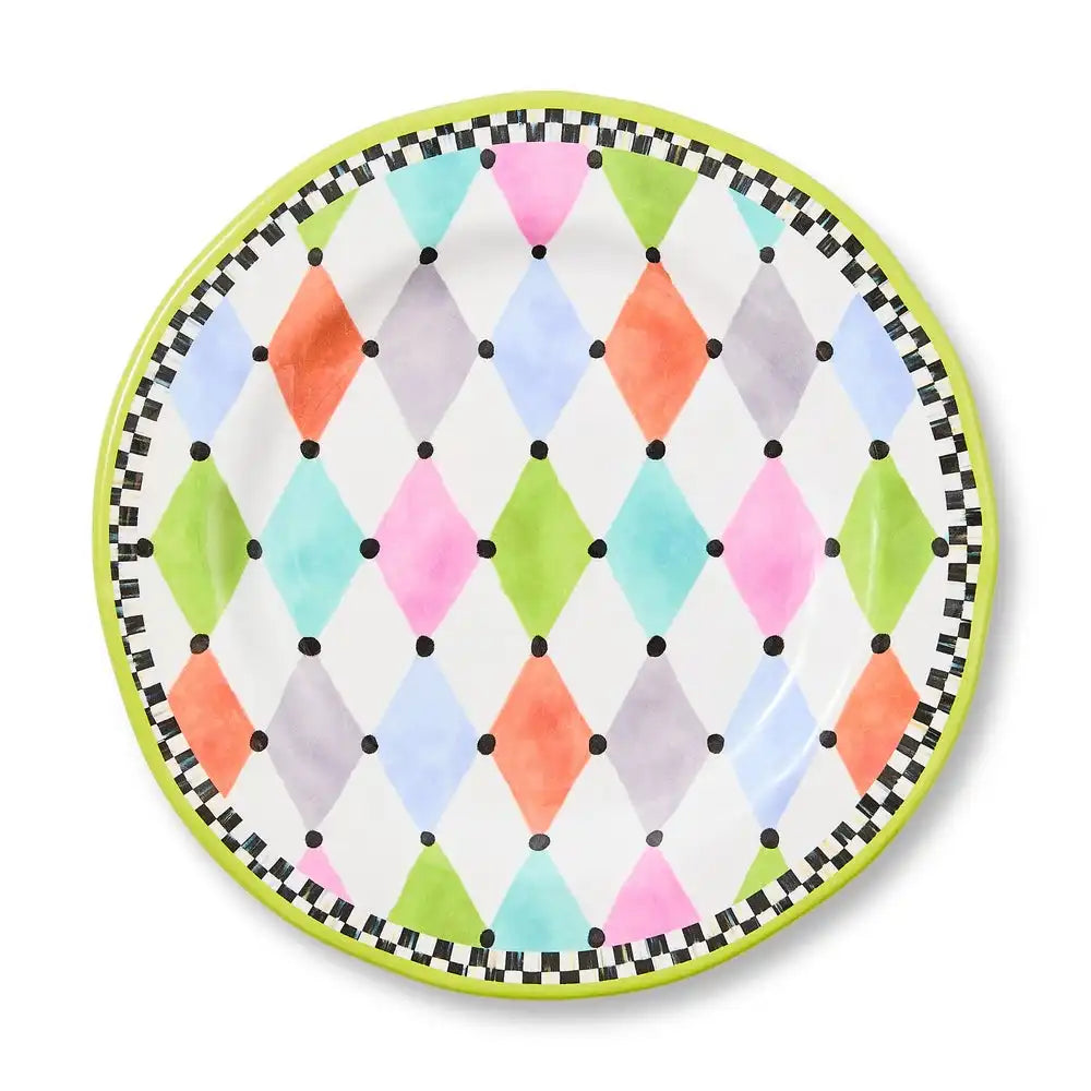 Palm Springs Melamine Salad Plates, Set of 4