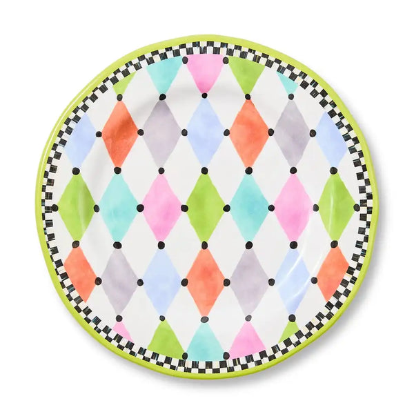 Palm Springs Melamine Salad Plates, Set of 4