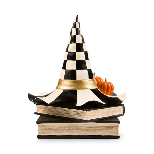 Courtly Check Witch Hat on Books