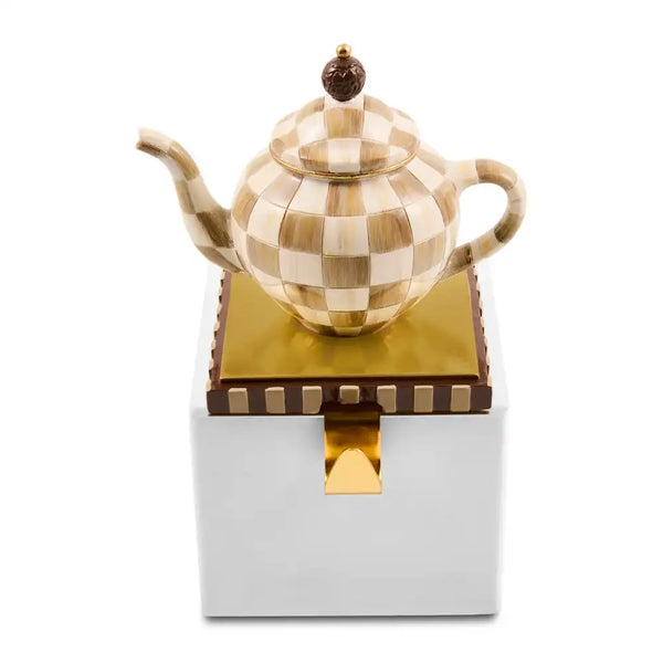 Courtly Check Teapot Stocking Holder