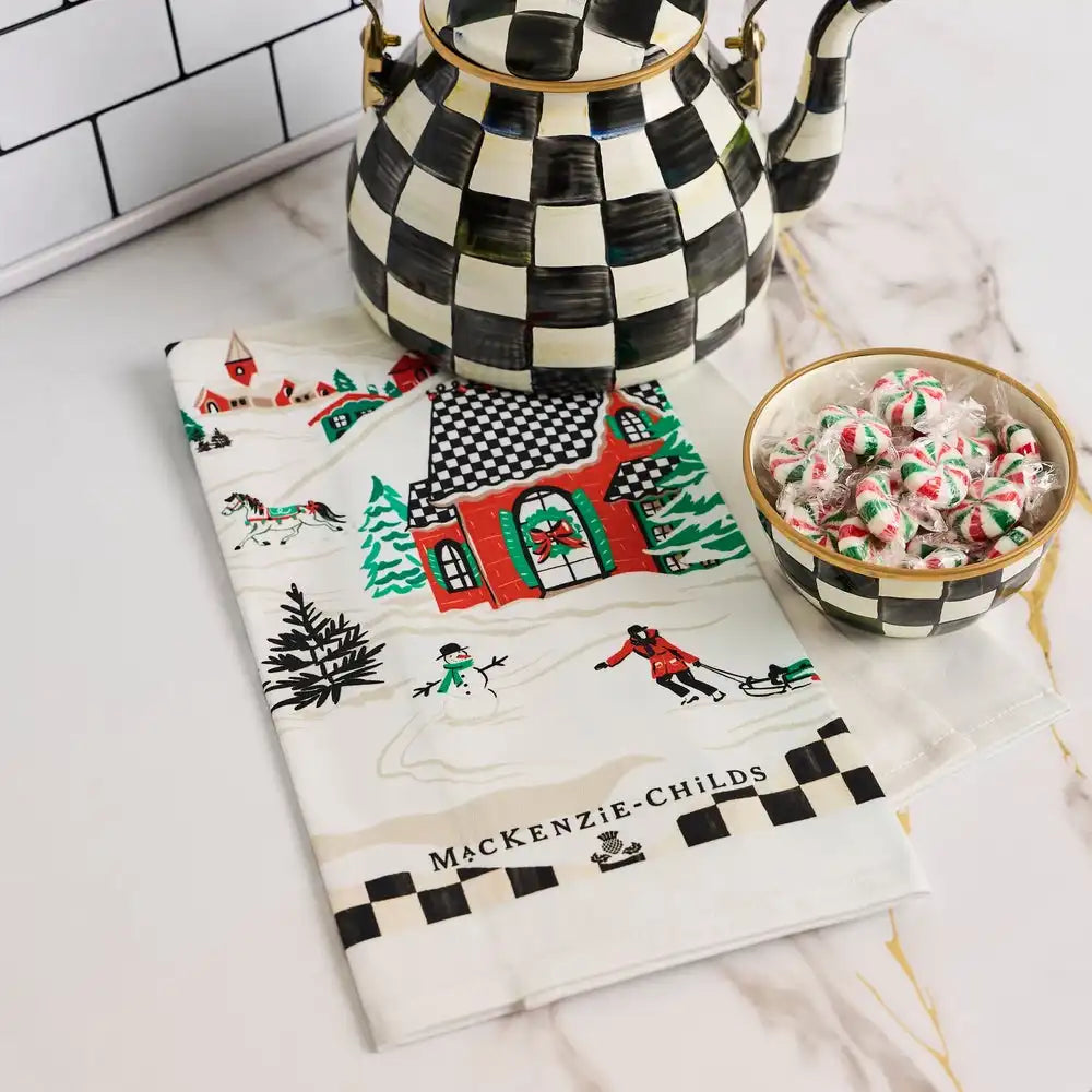 Alpine Village Printed Dish Towel Secondary image