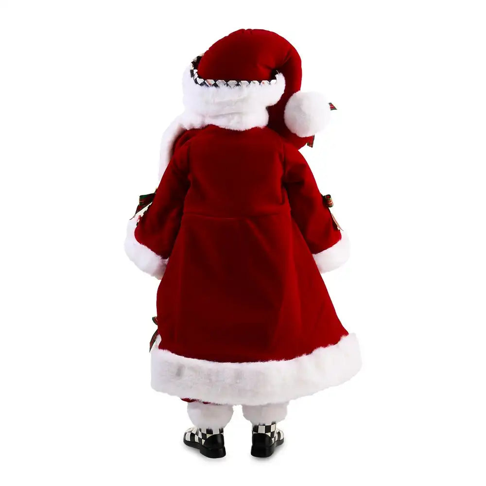 Check It Out Fabric Santa Claus