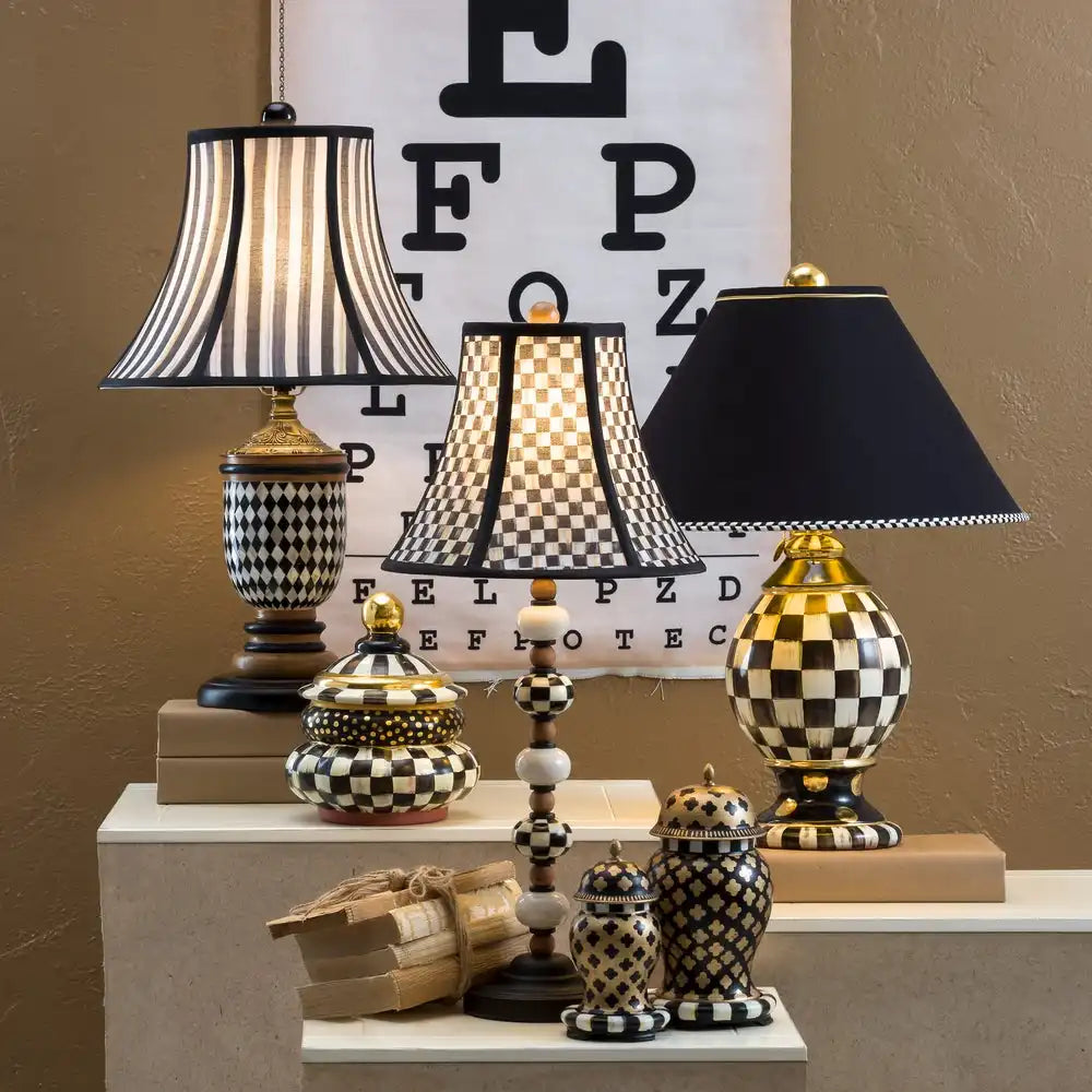 Courtly Check Ceramic Globe Canister