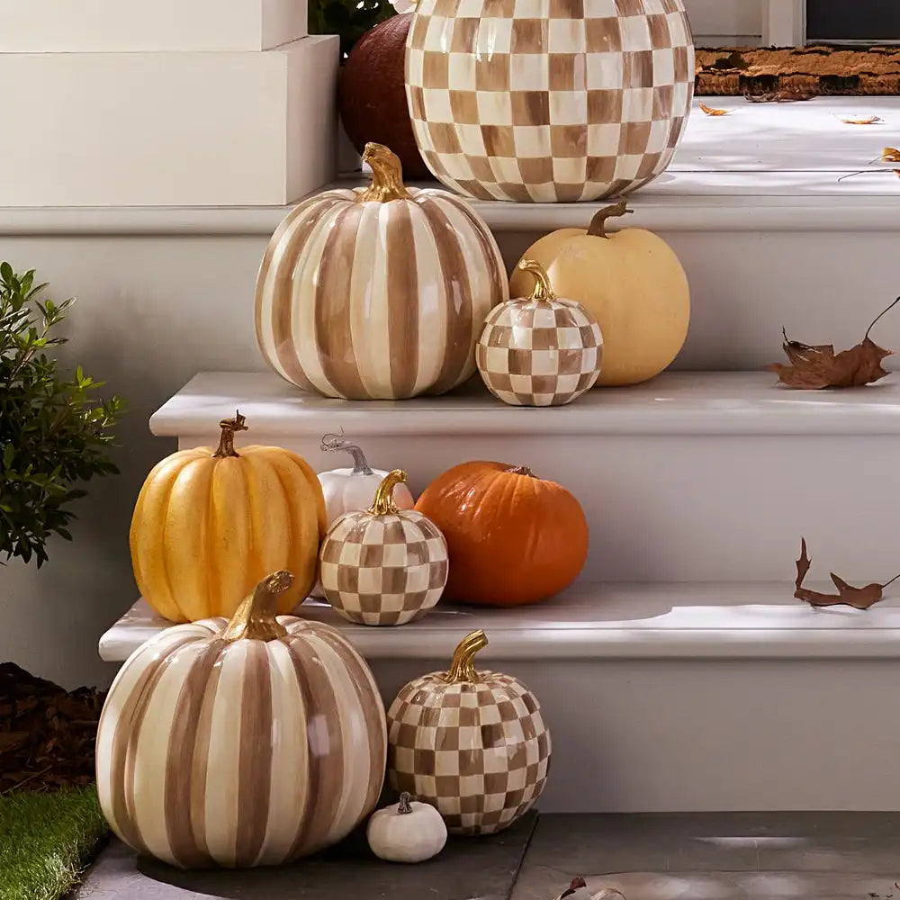 Mocha Check Mini Pumpkin Secondary image