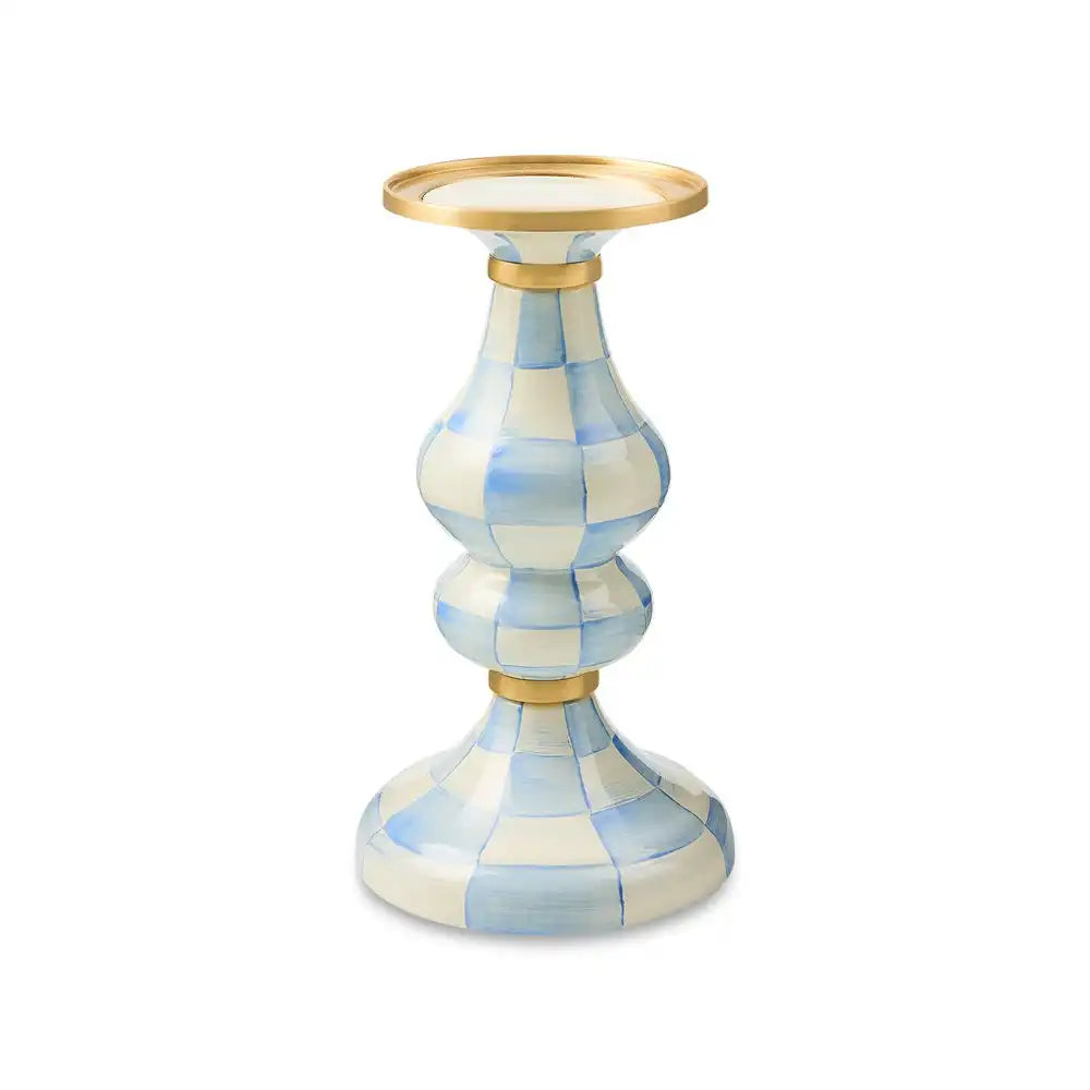 Rosy Check Medium Pillar Candlestick