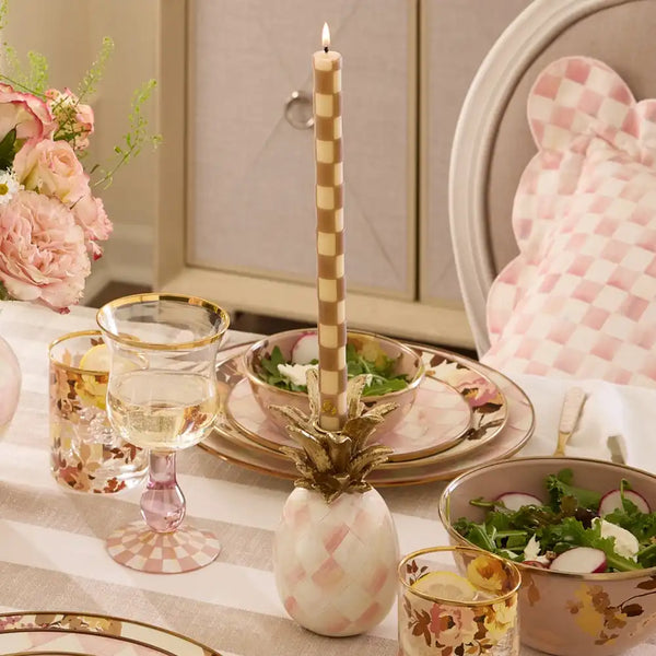Rosy Pineapple Candle Holder