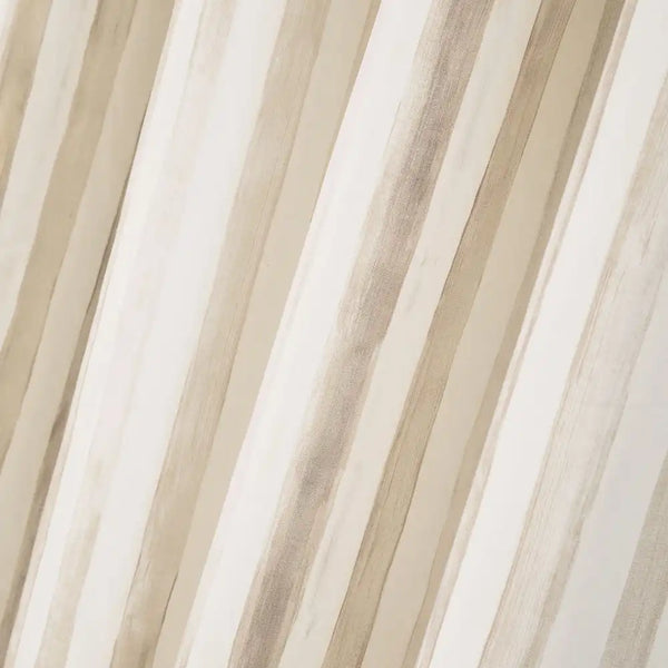 Mocha Stripe 84" Grommet Curtain Panel