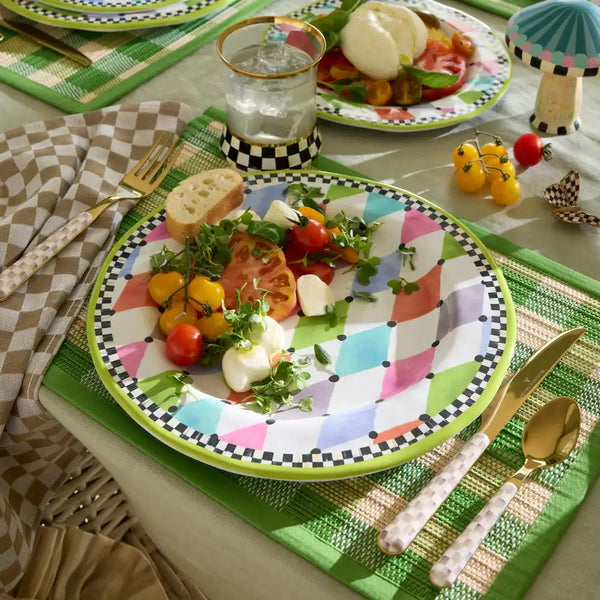 Palm Springs Melamine Salad Plates, Set of 4