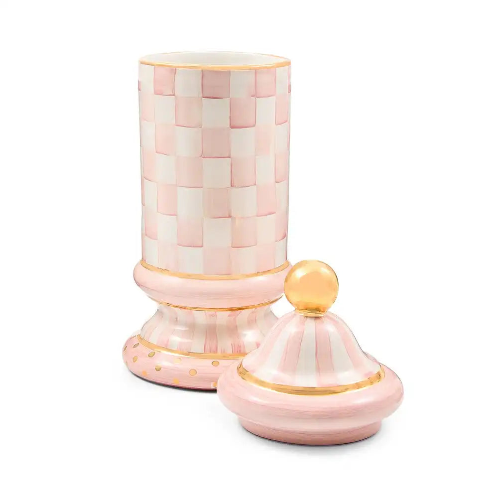 Rosy Check Ceramic Globe Canister