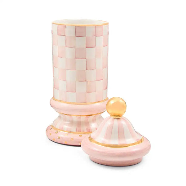 Rosy Check Ceramic Globe Canister