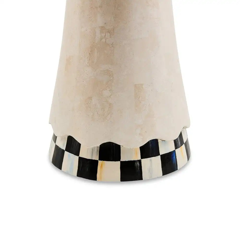 Courtly Check Scalloped Accent Table