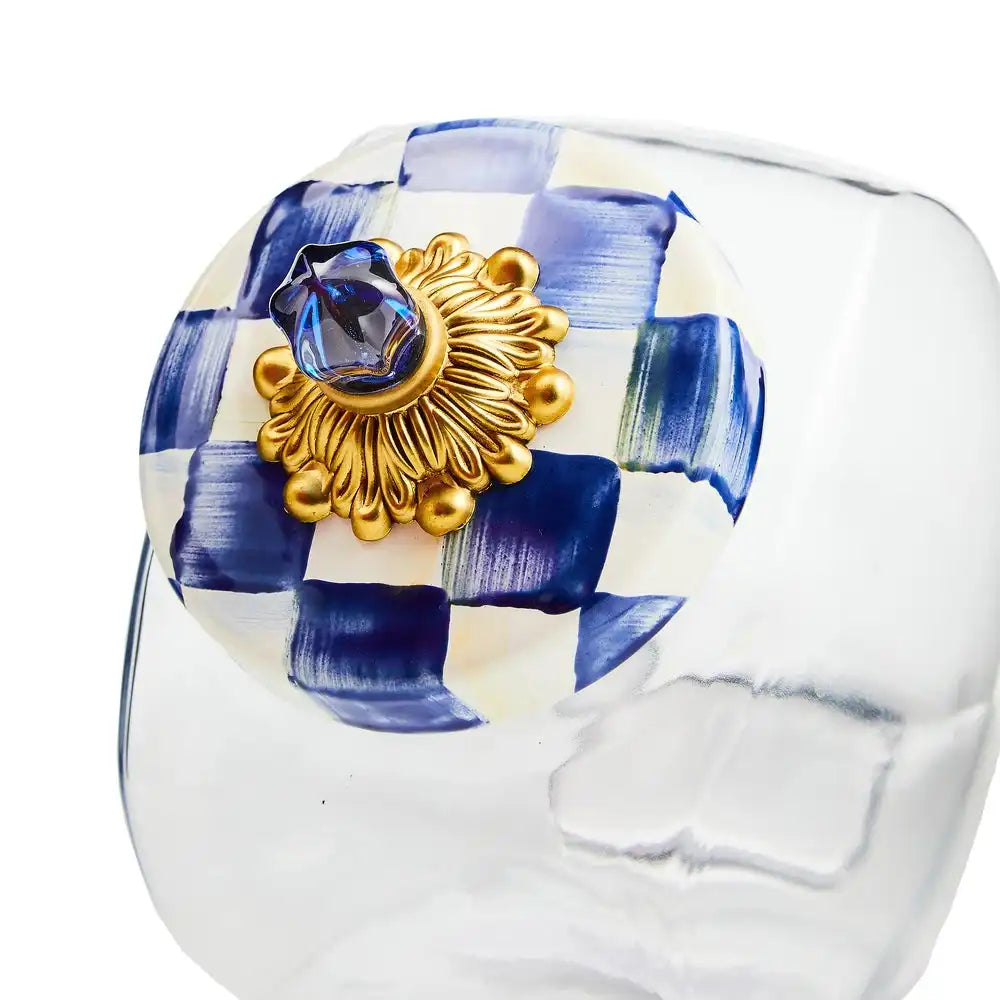 Cookie Jar with Courtly Check Lid