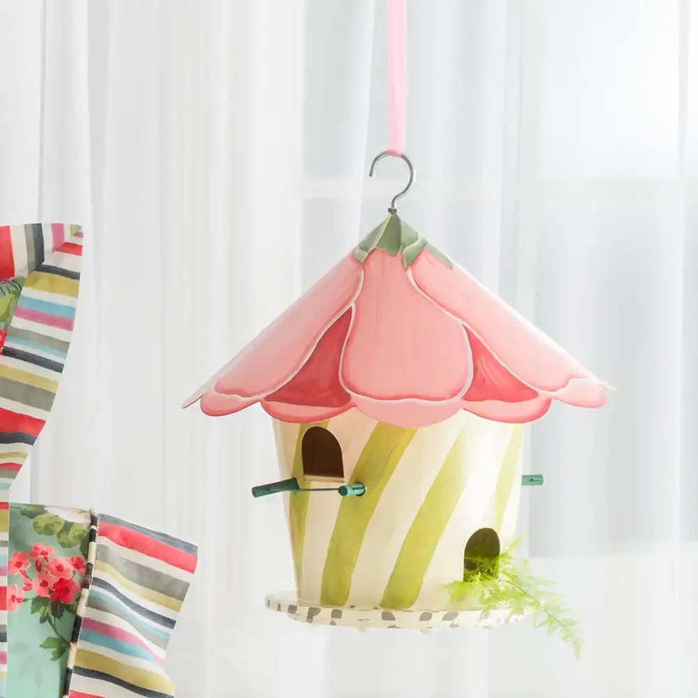Hollyhock Birdhouse