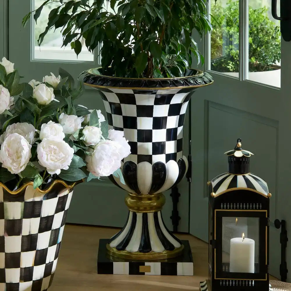 Courtly Stripe Urn
