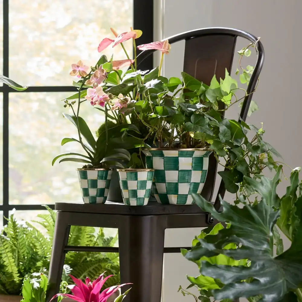 Courtly Check Large Flower Pot