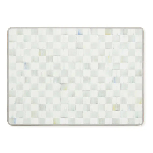 Mocha Check Cork Back Placemats, Set of 4