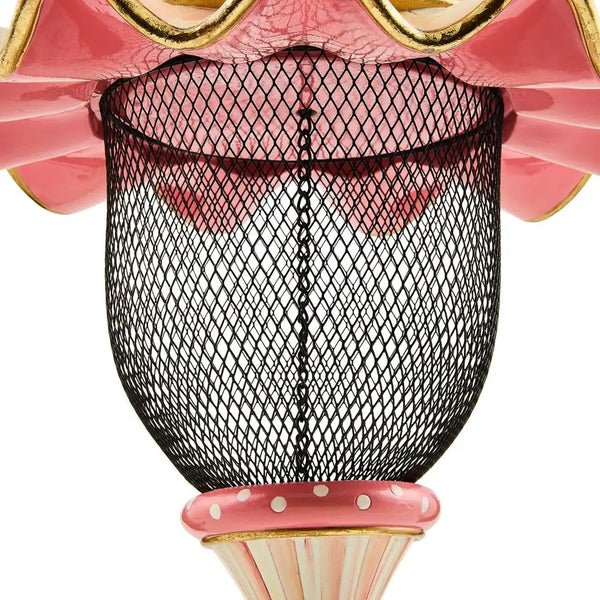 Rosy Check Pendant Bird Feeder