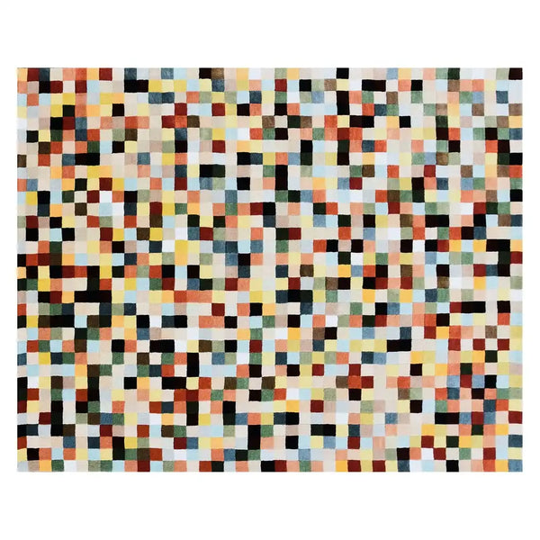 Multicolor Checkerboard 8' x 10' Rug