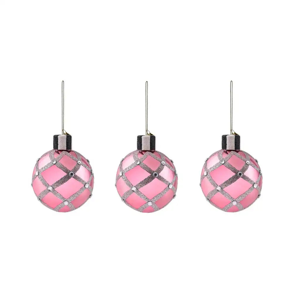 Ruby Red Glass Ball Ornaments, Set of 6 Main image