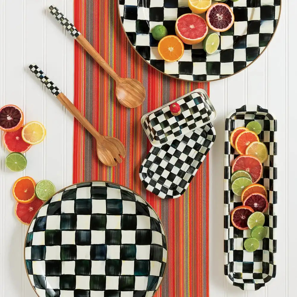 Royal Check Serving Platter