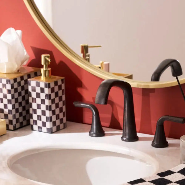 Courtly Check Glass Soap Pump